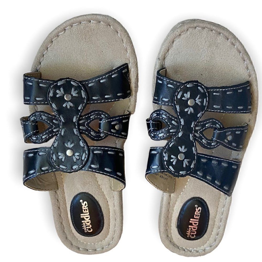 Cobbi Cuddlers Brown Slip on Sandals SZ 6W
